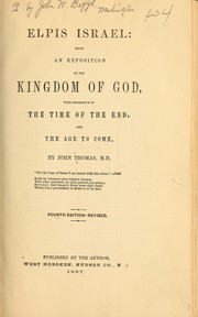 Cover of: Chronikon hebraikon: or, The chronology of the Scriptures: as contained in their historic and prophetic numbers and dates