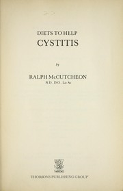 Diets to help cystitis by Ralph McCutcheon, McCutcheon