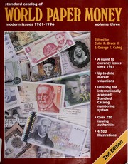 Cover of: Standard catalog of world paper money.