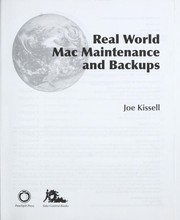 Cover of: Mac maintenance and backups