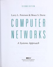 Cover of: Computer networks: a systems approach
