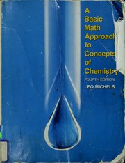 Cover of: A basic math approach to concepts of chemistry
