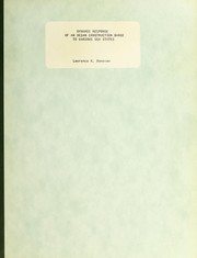 Cover of: Dynamic response of an ocean construction barge to various sea states | Lawrence K. Donovan