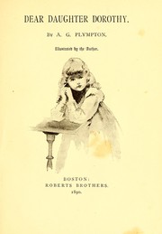 Cover of: Dear daughter Dorothy.
