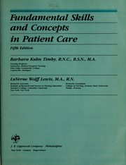 Cover of: Fundamental skills and concepts in patient care