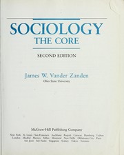 Cover of: Sociology by James Wilfrid Vander Zanden
