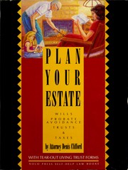 Cover of: Plan Your Estate With a Living Trust