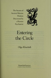 Cover of: Entering the circle by Olga Kharitidi
