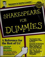 Cover of: Shakespeare for dummies