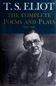 Cover of: The complete poems and plays, 1909-1950