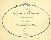 Cover of: Our old nursery rhymes