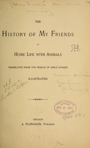 Cover of: The history of my friends
