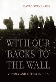 Cover of: With our backs to the wall by David Stevenson