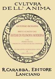 Cover of: Breve Schizzo Dei Sistemi Di Filosofia Moderna: E Del Proprio Sistema E Dialogo Sulla Natura Del Conoscere