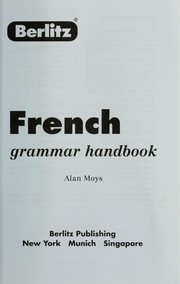 Cover of: French grammar handbook