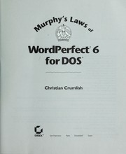 Cover of: Murphy's laws of WordPerfect 6 for DOS