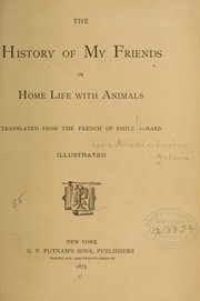 Cover of: The history of my friends