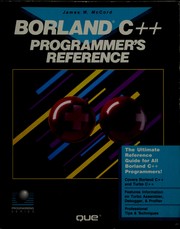 Cover of: Borland C++ programmer's reference