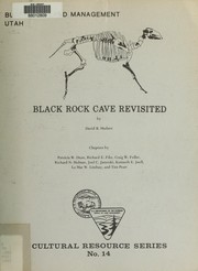 Cover of: Black Rock Cave revisited by David B. Madsen
