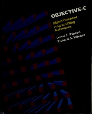 Cover of: Objective-C by Lewis J. Pinson