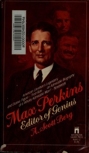 Cover of: Max Perkins: Editor of Genius