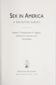 Cover of: Sex in America: A Definitive Survey