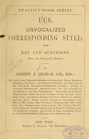 Cover of: UCS: Unvocalized corresponding style