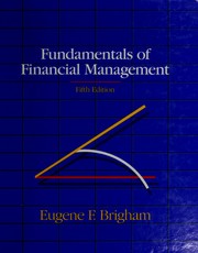 Cover of: Fundamentals of financial management