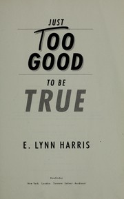Cover of: Just too good to be true