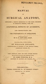 Cover of: A manual of surgical anatomy ...