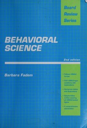 Cover of: Behavioral Science