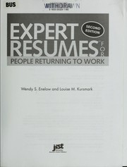 Cover of: Expert resumes for people returning to work