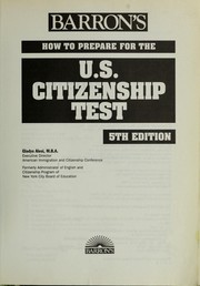 Cover of: How to prepare for the U.S. citizenship test by Gladys E. Alesi