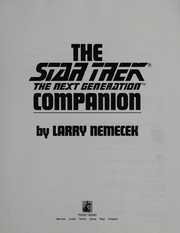 Cover of: COMPANION: STAR TREK, NEXT GENERATION (Star Trek Next Generation (Unnumbered))