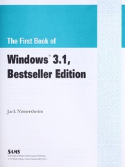 Cover of: The first book of Windows 3.1, bestseller edition