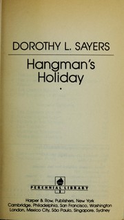 Cover of: Hangman's holiday by Dorothy L. Sayers