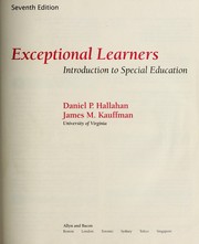 Cover of: Exceptional learners by Daniel P. Hallahan