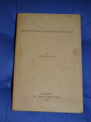 Canaanite parallels in the book of Psalms by John Hastings Patton