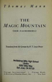 Cover of: The magic mountain = by Thomas Mann