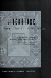 Cover of: Literature--Reading, Reacting, Writing