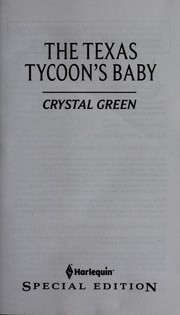 Cover of: The Texas tycoon's baby by Crystal Green