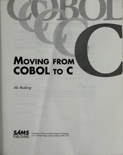 Cover of: Moving from COBOL to C.
