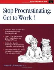 Cover of: Stop Procrastinating: Get to Work (50-Minute Series)