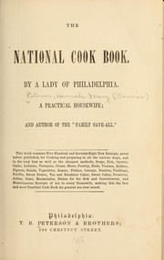 Cover of: The national cook book.