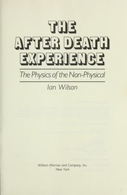 Cover of: The after death experience: the physics of the non-physical