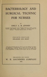 Cover of: Bacteriology and surgical technics for nurses