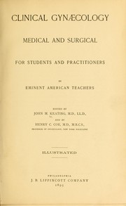 Cover of: Clinical gynœcology, medical and surgical