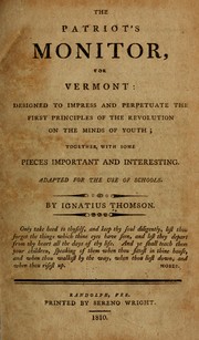 Cover of: The patriot's monitor, for Vermont