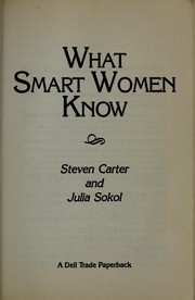Cover of: What smart women know