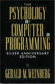 Cover of: The psychology of computer programming